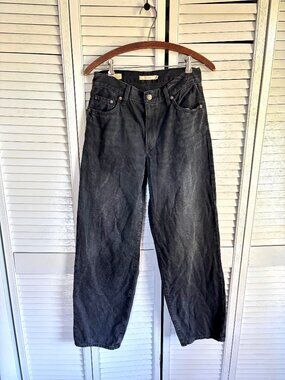 Levi's Baggy Dad Jean in Black 26
